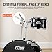 VEVOR Adult 5-Piece Drum Set, 22 Inches Complete Full Size Kit with Bass, Toms, Snare, Floor, Adjustable Throne, Stands, Cymbal, Hi-Hat Pedal and Drumsticks, Black