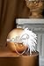 BABEYOND 1920s Flapper Headband Roaring 20s Great Gatsby Feather Headpiece (White)
