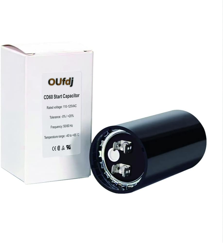 708-850 uf/MFD 110-125 VAC Round Start Capacitor ±20% 50/60 Hz CD60 Round Motor Well Pump Start Capacitor (708-850 uf/MFD)