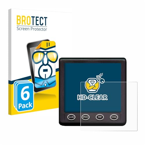 brotect Screen Protector Compatible with NASA Marine Instruments Clipper Duet System (6 Pack) - HD-Clear Protection Film