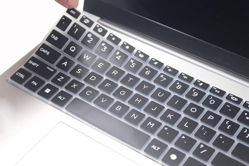 Keyboard Skin Compatible for HP OmniBook 7 16 16-ay 16-az Series 16-ay0087nr 16-az0097nr, HP OmniBook 7 17.3” AI PC 17-dc Series 17-dc0000nr (with Numeric Keypad) (NOT for 16-au 17-dd Series)(Black)