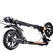 Micro Trottinette, Scooter, Adulte Pliant Scooter À Deux Roues, 2 Roues De Diamètre 20CM PU, Double Hauteur De Système De Freinage Réglable Capacité De Roulement 100KG (Non Électrique)