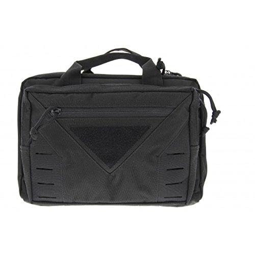 Pistolentasche - Nylon, Schwarz, 33 x 25 x 9 cm, Weich, Gepolstert, Reißverschluss