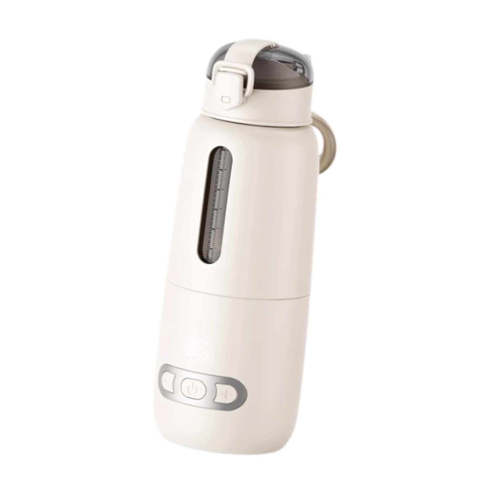 Calentador de Biberones Portátil Recargable con Control Preciso de Temperatura, Hervidor Eléctrico de Calentamiento Rápido, Calentador de Leche, beige 300ml, tal como se describe