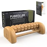 M.S.Lemberg® Fußmassageroller Holz - Fußmassage für Fersensporn, Fußreflexzonenmassage - Faszienrolle Fuß Massage Fussmassageroller Foot massager Massagegerät Fußroller - Entspannung Geschenk
