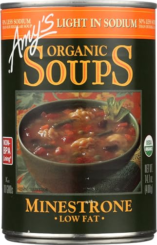Amy's Soups, Light in Sodium Organic Minestrone Soup, 14.1 Ounce