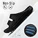 Evshine Orthopedic Sandals for Women Arch Support Recovery Slides Cloud Slippers for Plantar Fasciitis | Extremely Comfort, Black 39