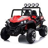 buggy car  giordano shop Macchina Elettrica per Bambini 24V 2 Posti Maxi Buggy Rossa