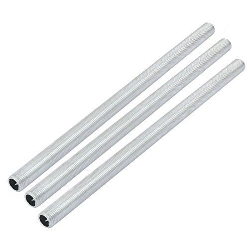 {Varilla Roscada M10 Hueca Varilla Roscada sourcing map Lámpara Tubo Boquilla, M10 Rosca 200mm Longitud Hueco Lámparas Reparación Pieza Herraje para Lámpara Luces,...