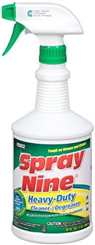 Spray Nine 26832 Heavy Duty Cleaner, Degreaser And Disinfectant, Multipurpose Cleaner For Common Automotive Shop, Home, Industrial, And Commercial Uses, 32 oz