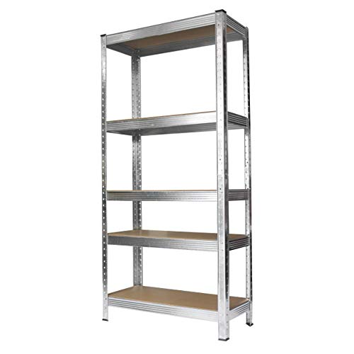 Estante em Aço Galvanizada com 5 prateleiras em Madeira 150kg – TI151A – STROM