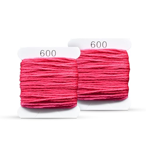 Image of Embroidery Floss Kit and Refills - Cotton Threads - DMC Color Coding for Cross Stitch, String Crafts, Friendship Bracelets