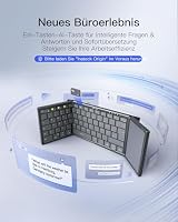 Inateck kompakte Mini-Bluetooth-Tastatur mit Touchpad – Ansicht 7