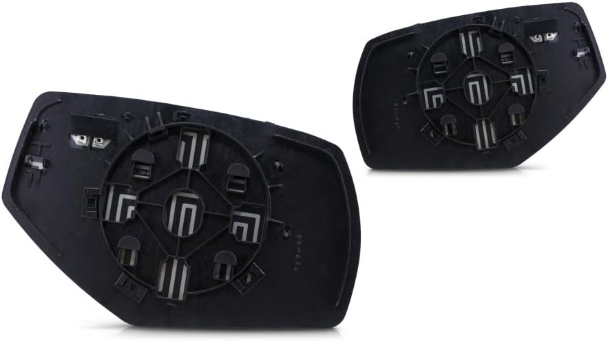 KarParts360 for Chevy Silverado 1500 2014-2019 Mirror Glass Driver & Passenger Side Pair Heated Non-Towing, w/Blind Spot Glass, w/Backing Plate, All Cab Types, Flat Glass Type GM1324145, GM1325145