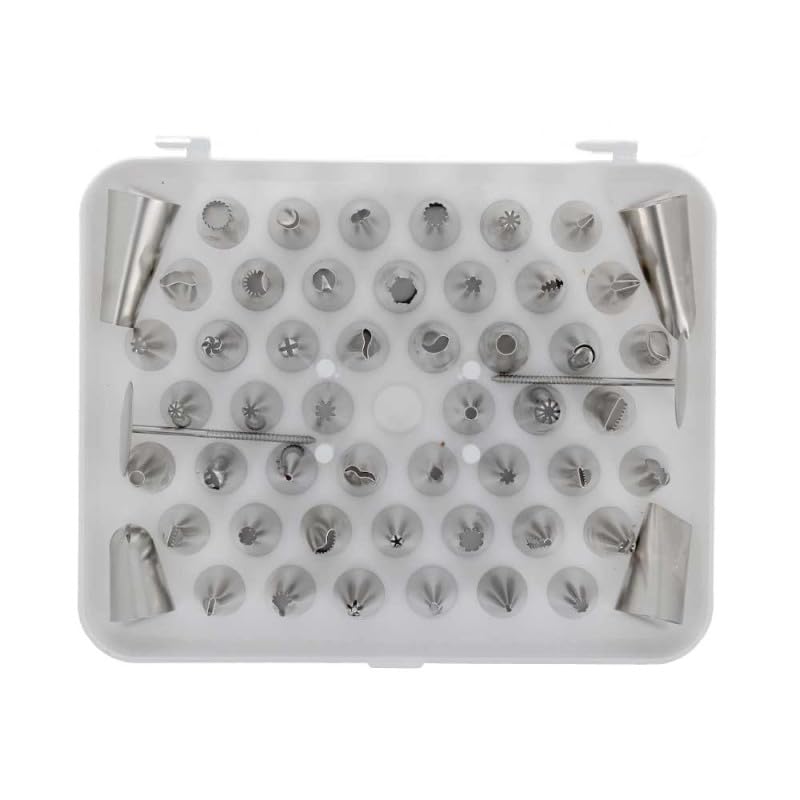 Coffret 52 douilles décors fins inox