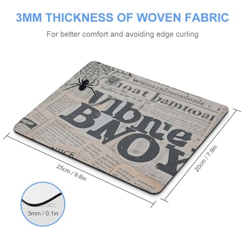 Tapis de souris carré noir antidérapant et imperméable - 2