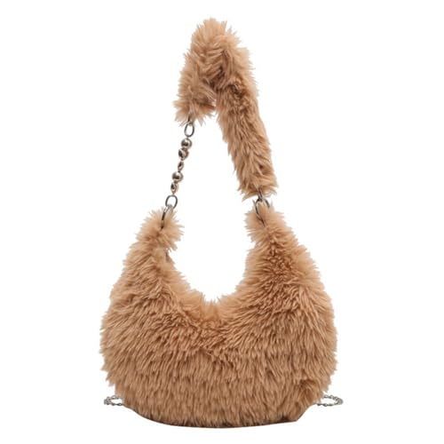 Fluffy Bag for Women Furry Purse Fluffy Faux Fur Handbag