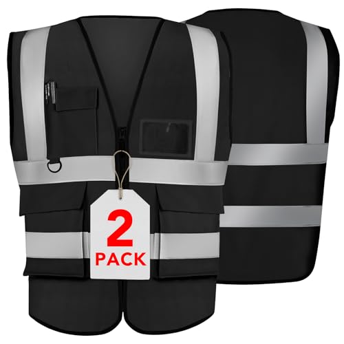 Image of XPCARE Reflective Safety Vests For Women Men, High Visibility Security Vest Pockets and Zipper Front Construction Work Vest