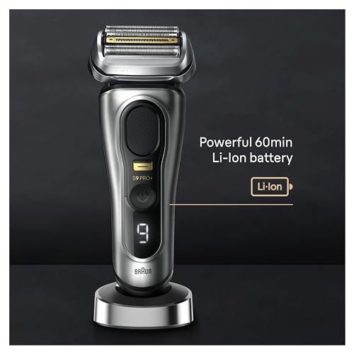 Image of Braun Series 9 PRO+ Electric Razor for Men, 5 Pro Shave Elements & Precision Long Hair Trimmer, 6in1 SmartCare Center, Wet & Dry Electric Shaver for Smooth Skin with 60min Battery Runtime, 9517s