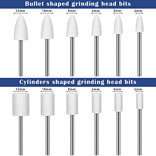 Maitys MAITYS-ABRASIVE-04 36 Pieces Shank Abrasive Mounted Stone Grinding Wheel Head Mounted Points Abrasive Stone Heads Set Grinding Wheel Bits thumb #1
