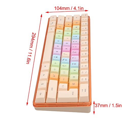 Teclado mecánico gaming Obetuensv5fzacrtno-11 USB-C 60% miniatura 4
