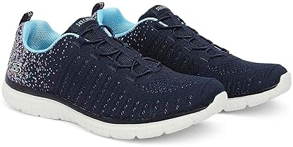 Skechers Women's Virtue Sneaker, Navy/Blue=NVBL, 7 | Image 1