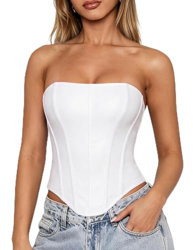 Scarlet Darkness Strapless Corset Bustier Crop Top