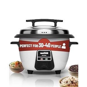 Wantjoin Rice cooker Stainless Rice Cooker & Warmer Commercial Rice cooker for party and family(10L capacity for 4.2L rice,42CUPS) White