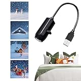 クリスマスプロジェクターライト - USB給電 クリスマスプロジェクター LEDライト,防水 360度回転 ナイトランプ,家庭用 天井用 ポーチ用 庭用 壁用 学校用 リビングルーム用 ガーデン用 室内用