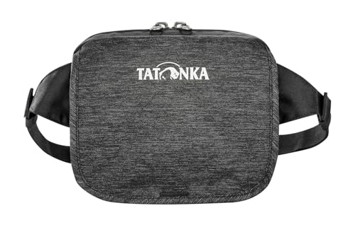 Tatonka Bauchtasche Travel Organizer - Hüfttasche mit großem RV-Hauptfach und Flacher Reißverschlusstasche auf der Rückseite - Off Black
