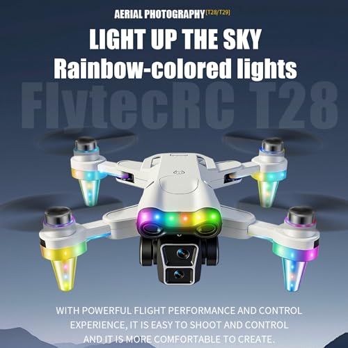 Drones for kids 8-12 with camera 4K HD – Drone with camera for kids & Beginners, Mini kids drone with Fancy LED Lights, 2.4" Built-In FPV Screen, Dual Batteries, Indoor & Outdoor Toy Gift — view 2
