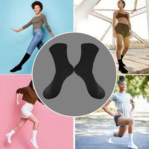 Image of Loucey 12-18 Packs No Show Socks Invisible Socks Men Women Cushioned Low Cut Ankle Sock for Running Gym Hiking (6-9 Pairs)