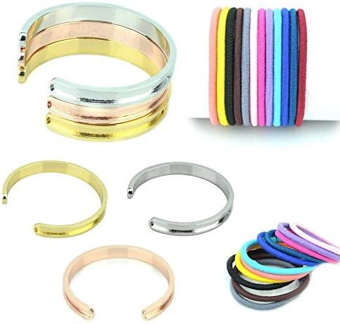 Aleafa Armlet Home Presents Brown Hair Tie Rubber Band Holder Bangle Bracelet Gold Unisex Girls Boys Unique Style Jewellery #Aport-2550