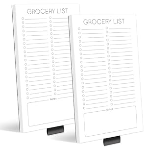 Evercio Grocery Listing Magnetic Notepad for Fridg...