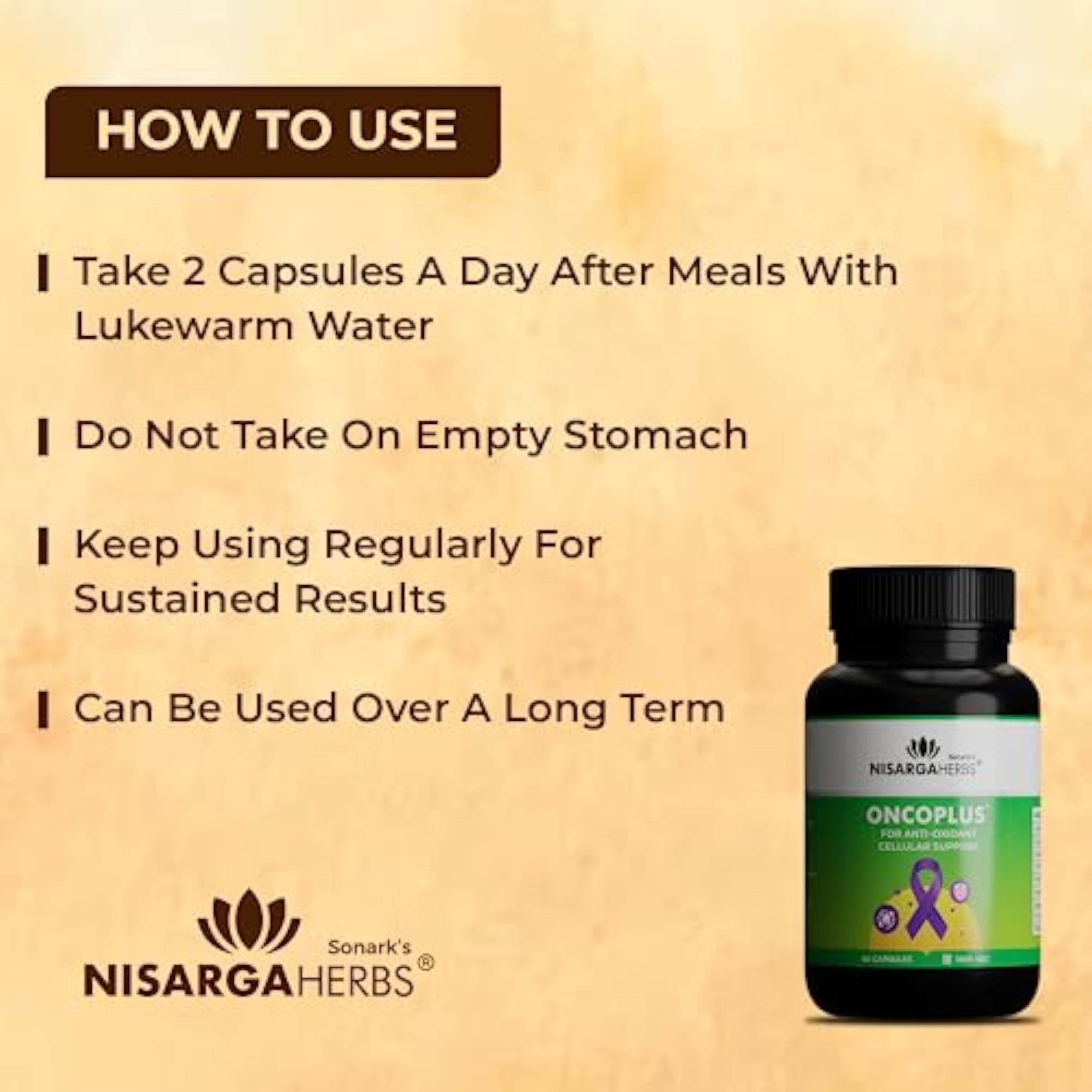 Nisarga Herbs Oncoplus & Curcuma Plus Organic Supplement Pack