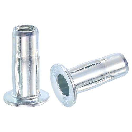 Écrous à rivets M8 multi-prise en acier carbone uxcell - Lot de 30 pièces à tige plate