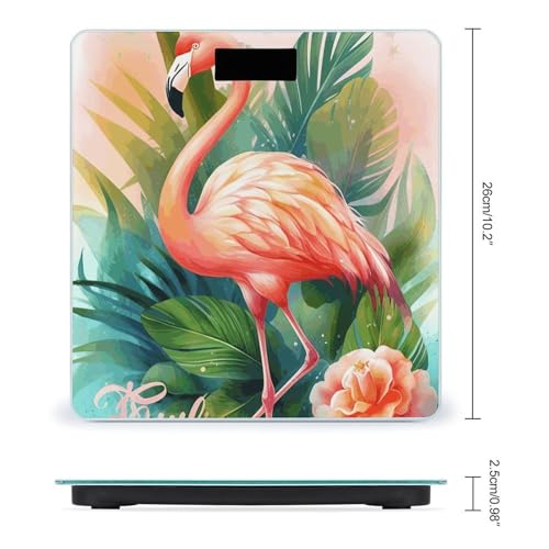 Báscula digital de baño con pantalla LCD y capacidad de 400 lb miniatura 2