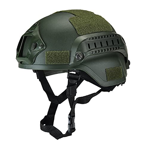 GEQIAN Taktischer Militär-Helm, Fahrradhelm, Airsoft-Ausrüstung, Paintball-Kopfschutz, für Herren und Damen, zum Fahrradfahren, mit 