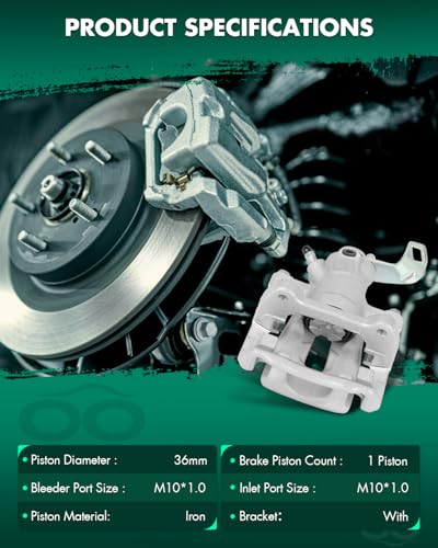 Image of SCITOO 19B3318 Rear Right Disc Brake Caliper Assembly w /Bracket For Mini For Cooper 2007-2015