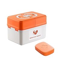 LPAMABA Huisapotheekbox, medicijnenopslag, middelgroot, medicijnbox