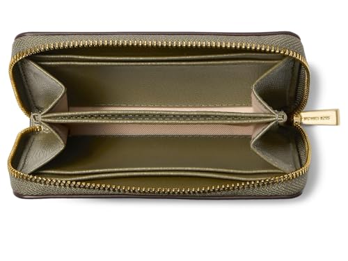 Image of MICHAEL Michael Kors Womens Jet Set Small Zip Around Card Case Safari Green One Size One Size