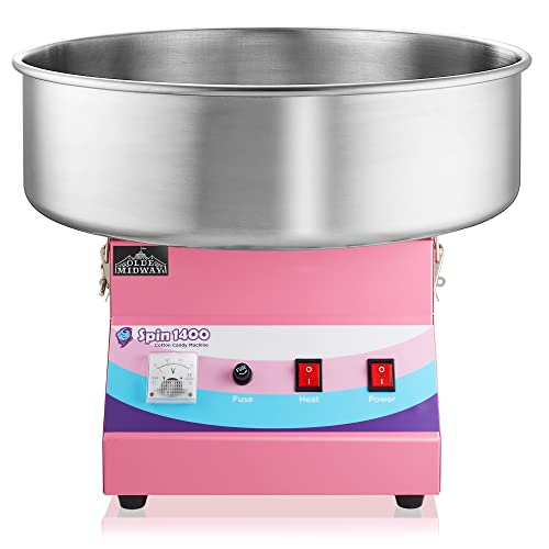 Olde Midway Spin-1400 Cotton Candy Machine And Electric Candy Floss Maker, Commercial Quality #TOP1