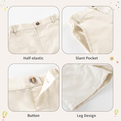 Image of Volunboy Baby Boy Summer Clothes Short Sleeve Polo Shirts Shorts Set Pique Beach Outfits