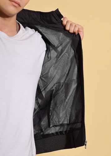Image of Dollar Men's Polyester Solid Windcheater Jacket With Zipper Pockets