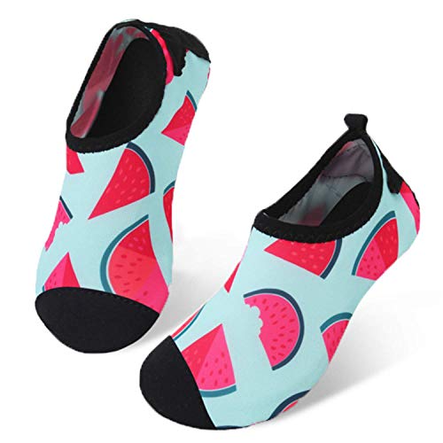 JIASUQI Beach Swim Pool Swim Sports Water Shoes Aqua Socks for Girls Watermelon