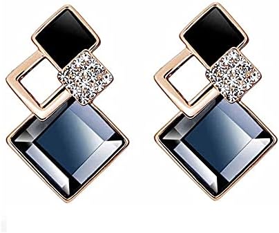 Copper Italian Designer Collection Drop Earrings for Women (Blue)(rrsd9690er)