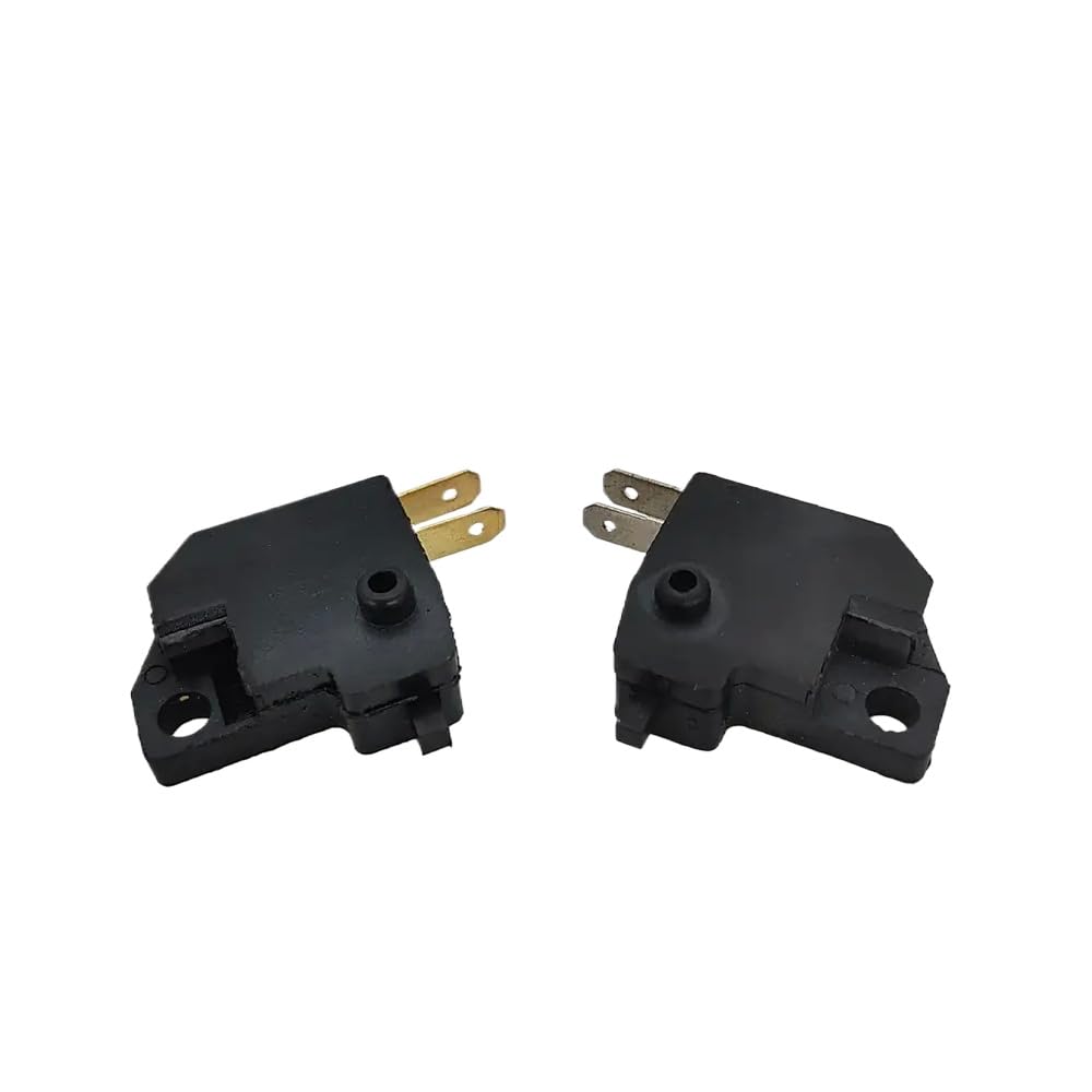 Universal Motorcycle Front Brake Stop Light Switch Press Button Compatible with Left Right Handlebar for Universal Fitment