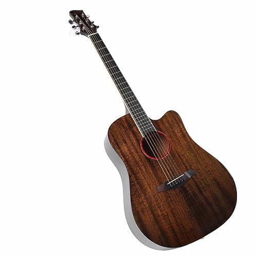 Guitare Folk, Guitare Acoustique à Tonalité Brillante à Forte Pénétration pour Jouer (Couleur rétro) - Les Beatles, Paul McCartney, John Lennon, RIngo Starr, George Harrison Guitare Folk, Guitare Acoustique à Tonalité Brillante à Forte Pénétration pour Jouer (Couleur rétro) – Image 3