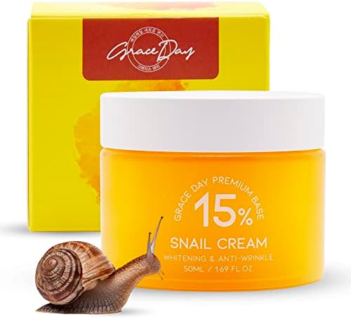 Real Snail Mucin Extract Face Cream. Promotes Collagen Production and Skin Repair. Deeply Nourishing and Moisturizing Day and Night Cream, Contains strong Anti Oxidants and Natural Ingredients. Fresh & Light Texture. 1.69 oz – Made in Korea