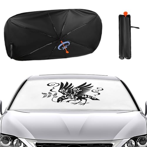 �ԗp�T���V�F�[�h ���@�G �J���X �� �J�[�T���V�F�[�h �P�^ �ԗp�p���\�� �t�����g�T���V�F�[�h ������� �܂��ݎ� �J�[�p�i �Ռ� �ՔM �ȒP���t�� �ėp Uv�J�b�g �l�G�Ή� 73��133cm